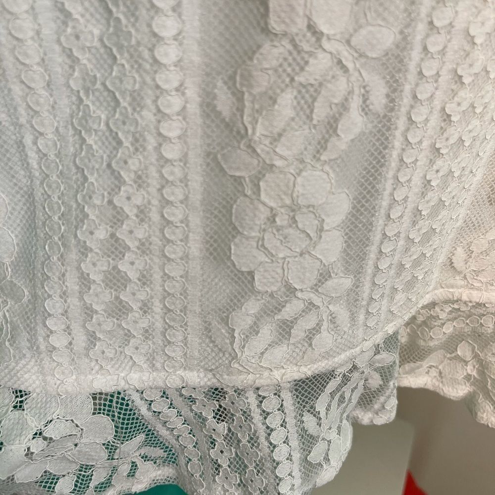 REVOLVE BY THE WAY Mallory Ruffle Lace Mini Dress.Size M - Picture 9 of 16